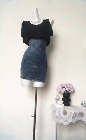 Chic Denim Patch Dress