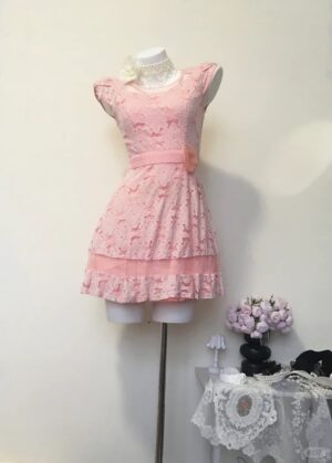 Sweet Bow Mini Dress